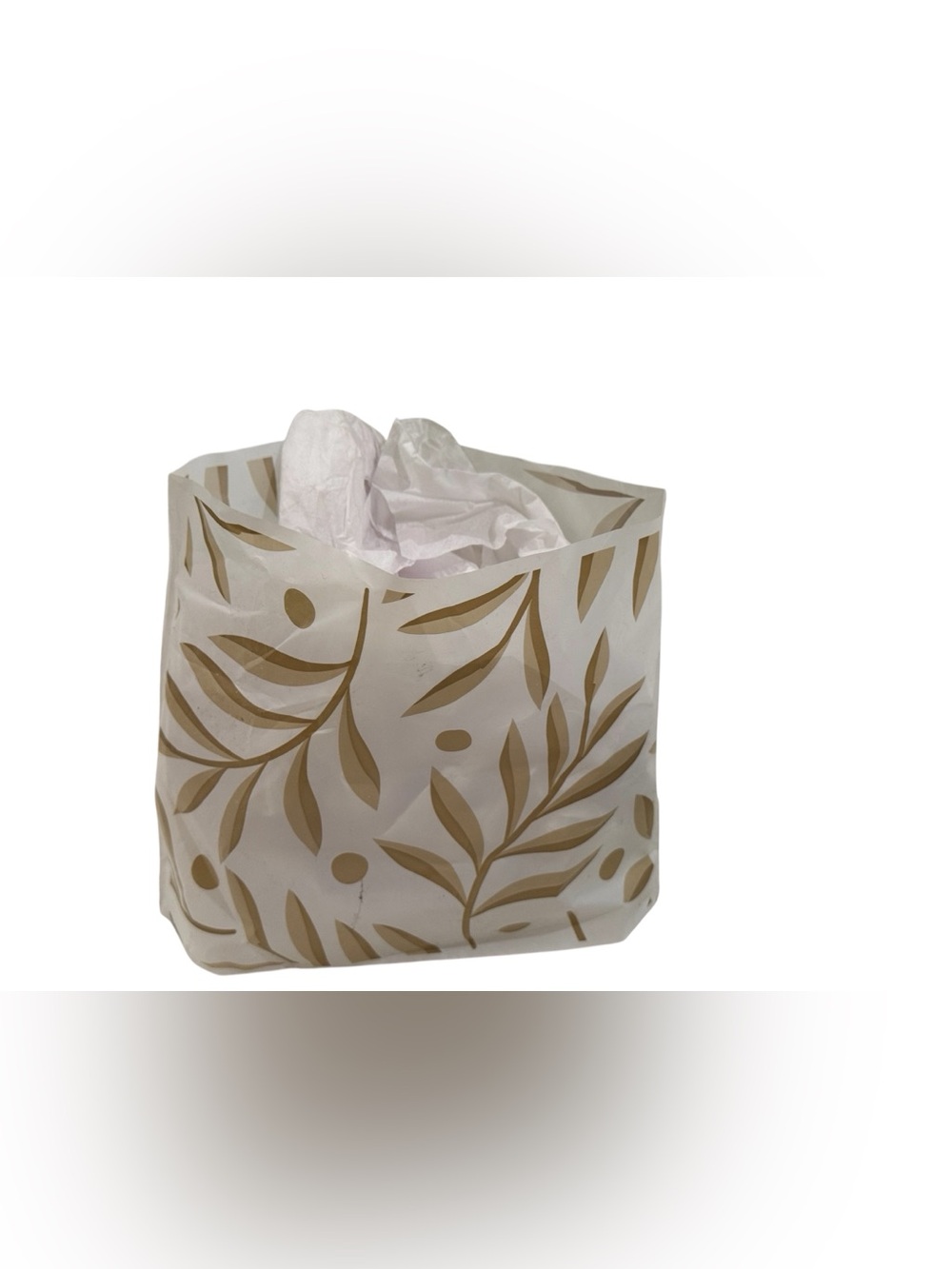 NEW Neutral Leaf Print Free Standing Trash Bags ~ Includes 225 bags